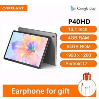 Teclast P40HD 10.1 ”Tablet Android 12 1920 × 1200 FHD 4GB RAM 64GB ROM A75 8 core CPU 6000mAh type-c 5G WIFI BT5.0 GPS metal