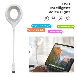 LED Portable USB Rechargeable Flexo Ring Lamp Bedroom Study Reading Book Night Lights Eye Protection