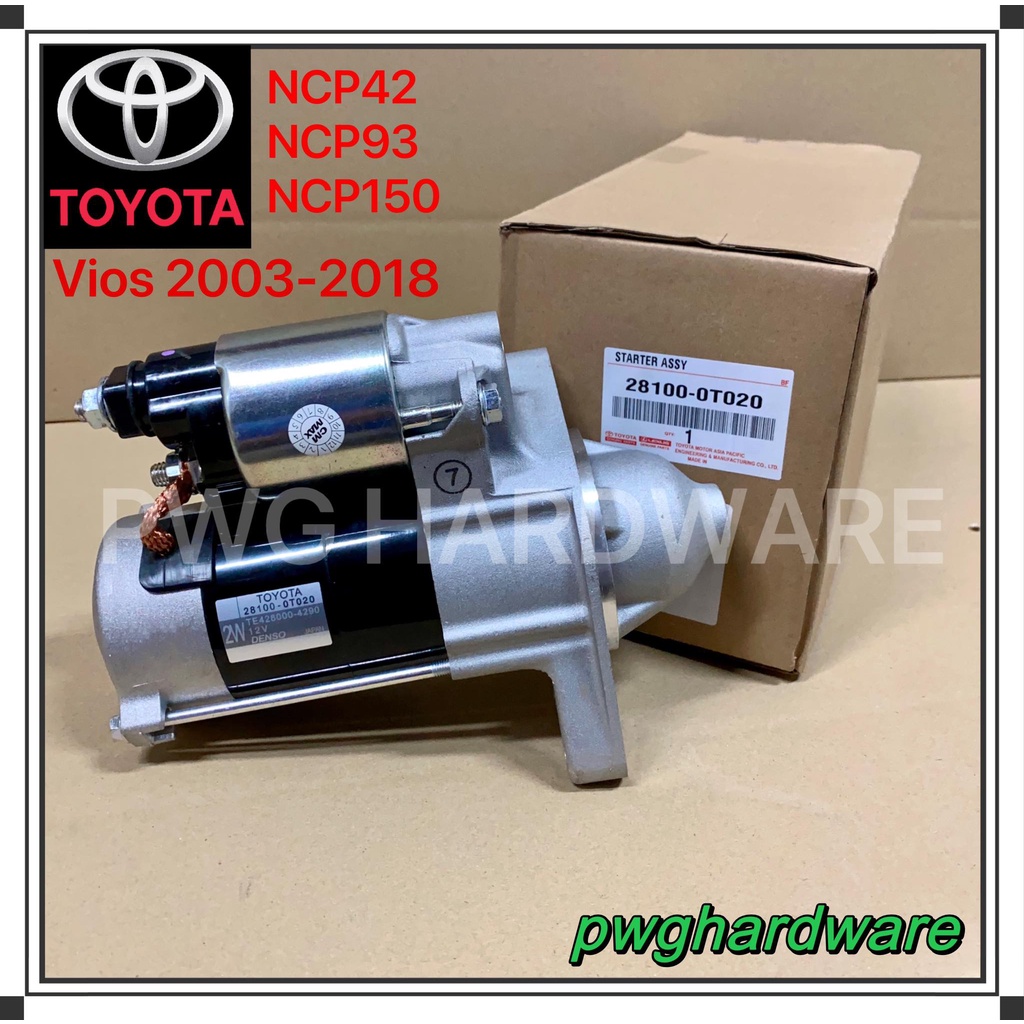 New Toyota Vios Starter NCP42 NCP93 NCP150 / Toyota Vios Starter 2003