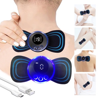 [Ready Stock] Electric Neck Massager EMS Cervical Vertebra Massage Patch for Muscle Pain Relief and Shoulder Relaxation Portable Neck Massage