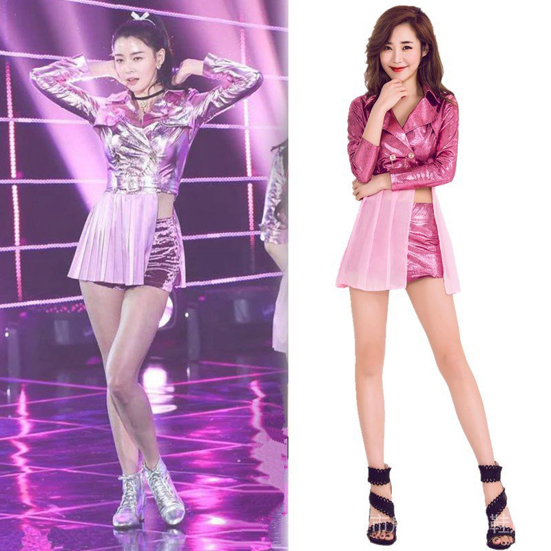 Same Day Delivery Christmas New Style Performance Costume Korean Aol Girl Group Same 9566