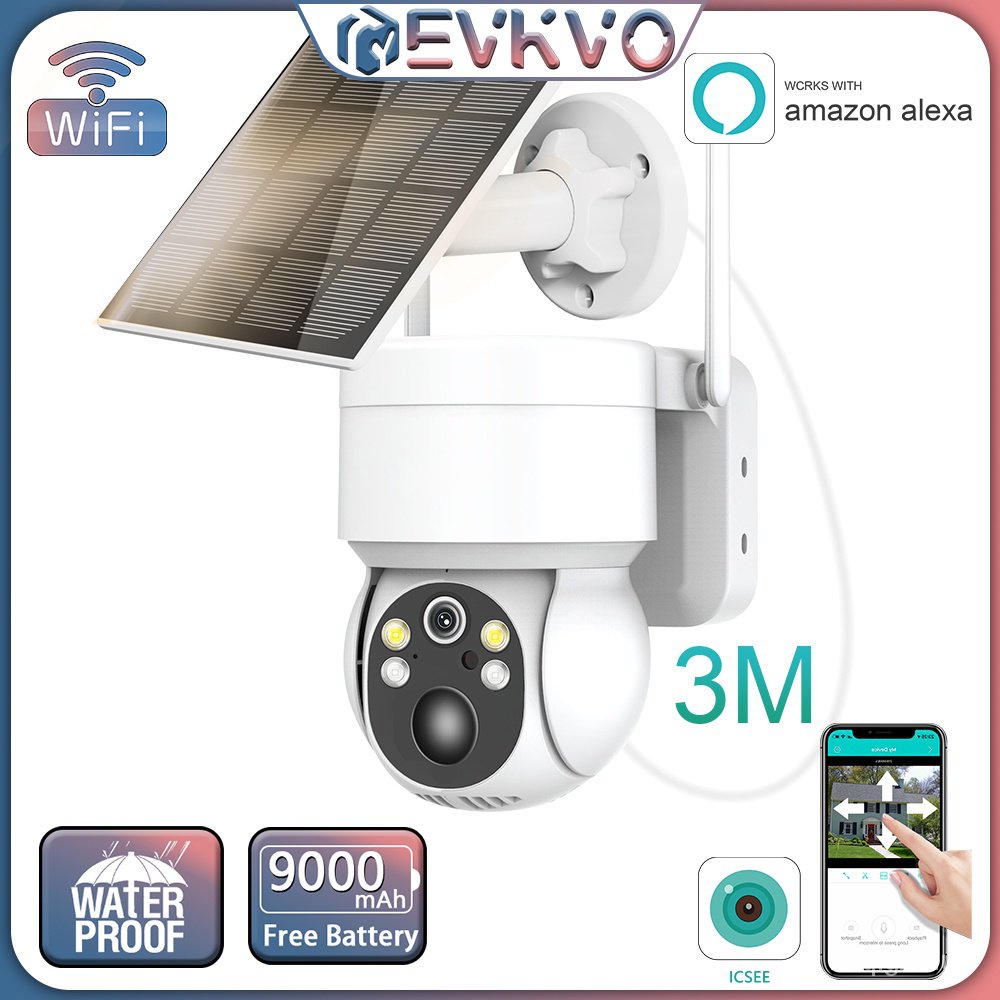 solar powered outdoor security camera wifi