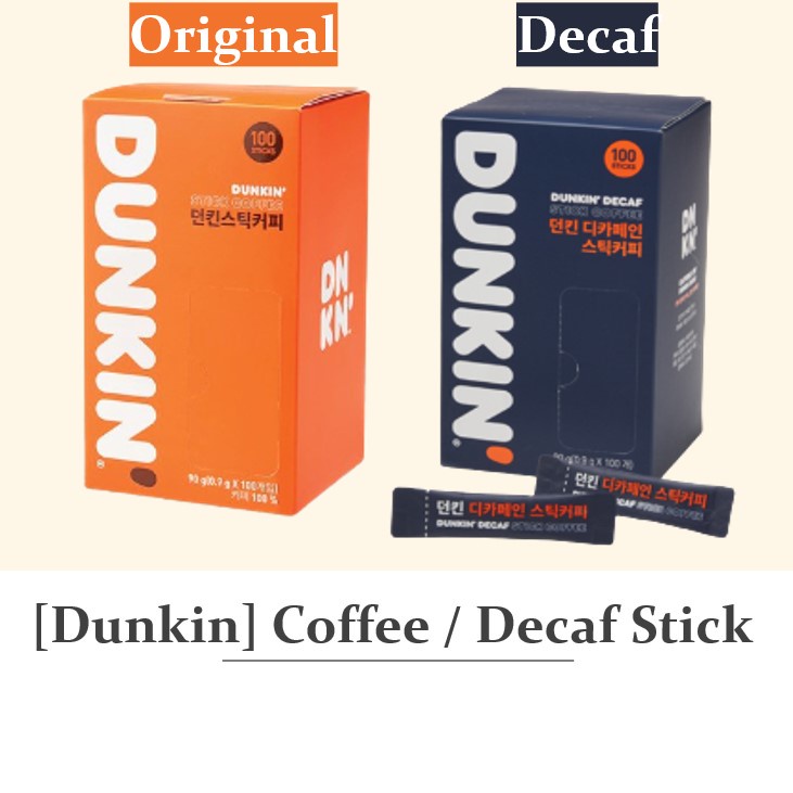[DUNKIN] Coffee decaffeinated coffee instant Decaf Stick Instant Korean Authentic Most Famous