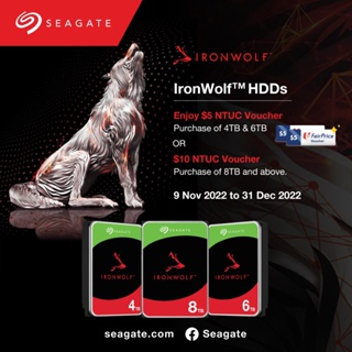 Seagate IronWolf NAS Hard Drive : 1TB / 2TB / 3TB / 4TB / 6TB / 8TB / 10TB / 12TB
