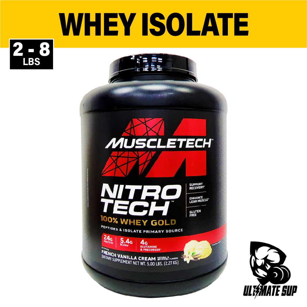 MuscleTech Nitro Tech Whey Gold, 100 Whey Protein, Whey Isolate