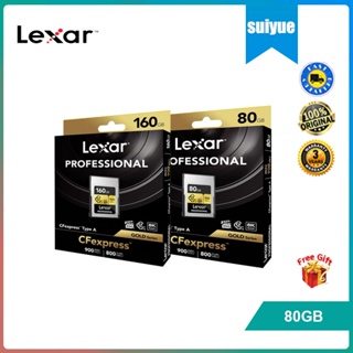 Lexar CFexpress Type A 80GB/160GB Memory Card 900MB/s Support for Sony Alpha 1/7S 3/A7M 4/FX3/FX6 Camera