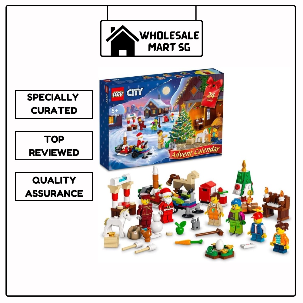 LEGO City 60352 Advent Calendar Building Kit (287 Pieces) Shopee