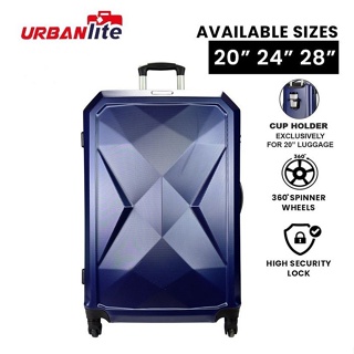 (SG Ready Stock)Urbanlite RUBIK 20 inch cabin size 360° Spinner Wheels ABS Hard case - ULH9919(Universal Traveller)