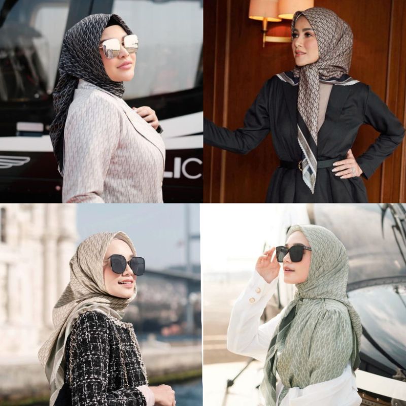 KATUN Muslimah HIJAB /A/JUMBO HIJAB/ZOYA HIJAB Quadrangle/PREMIUM MOTIF