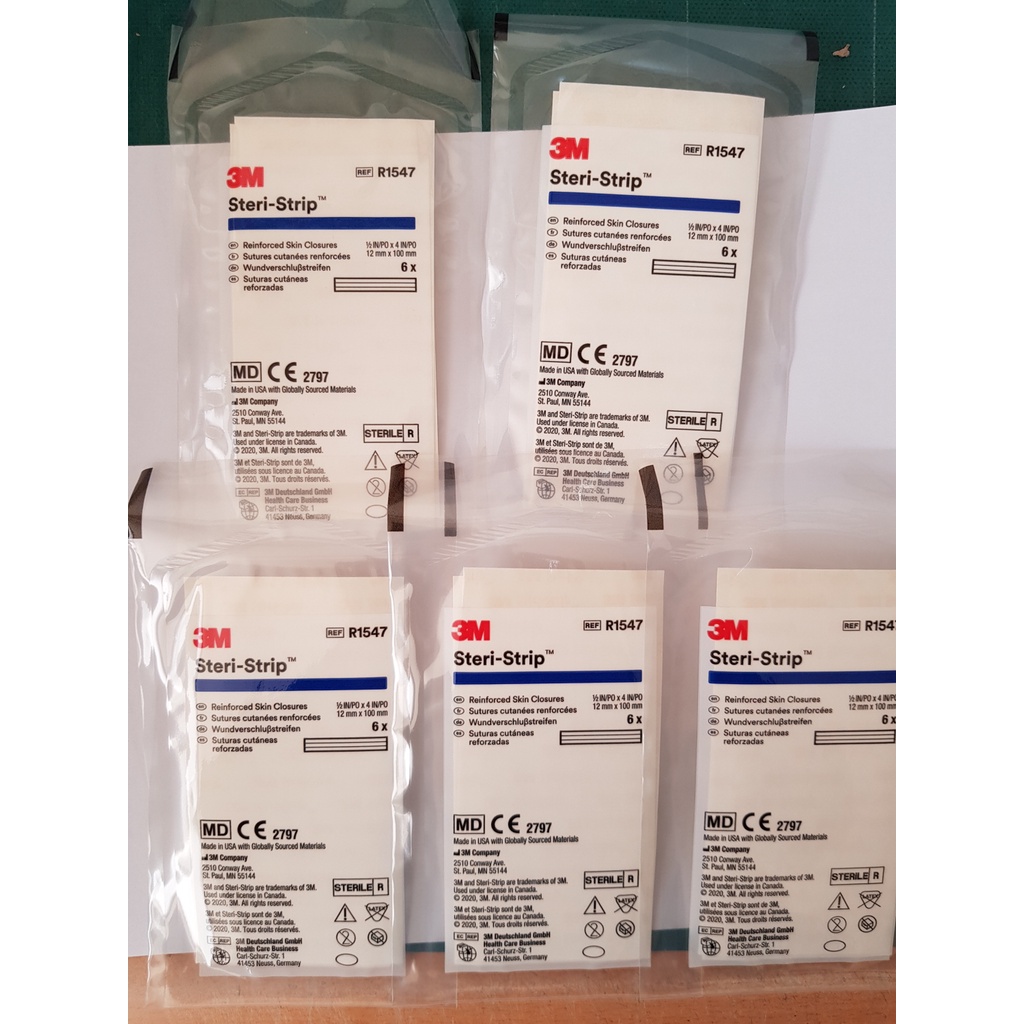 3M Steri-Strip Adhesive Skin Closures R1547 1/2 x 4 5pk 30ct | Shopee  Singapore