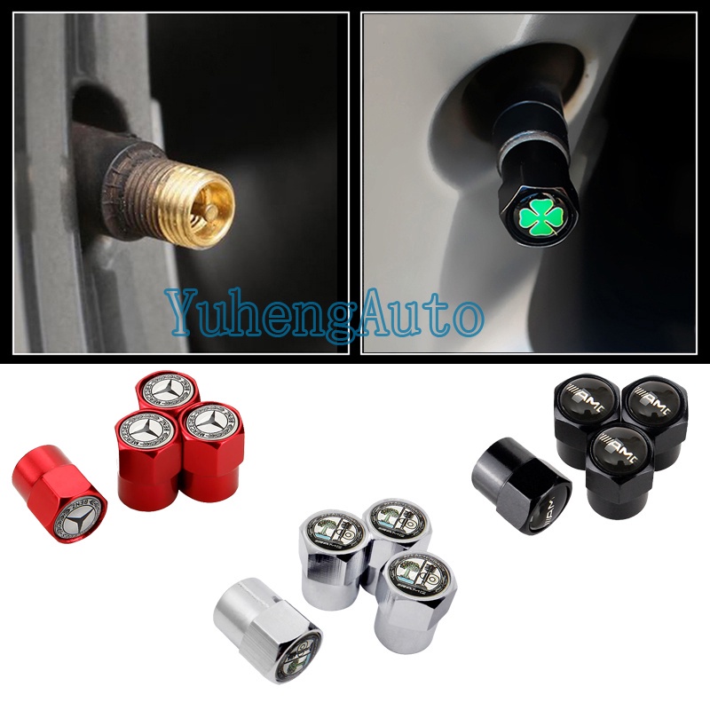 4 pcs/set Car Wheel Tire Valves Auto Tyre Stem Air Caps Cover for