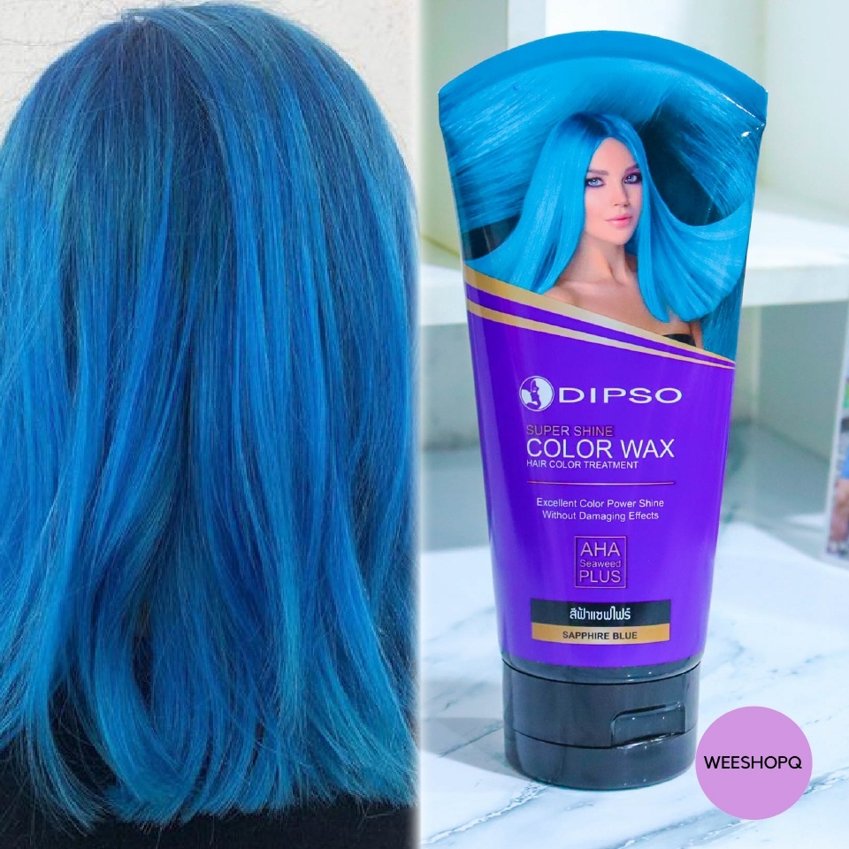 DIPSO Super Shine Hair Color Wax Blue Sample 150ml | Shopee Singapore