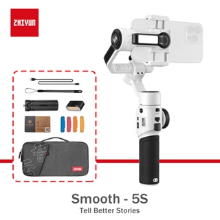 ZHIYUN Smooth 5S Smartphone Gimbal Stabilizer,3 Magnetic LED Lights,3-Axis Handheld Smartphone Gimbal for YouTube / Vlog / TikTok