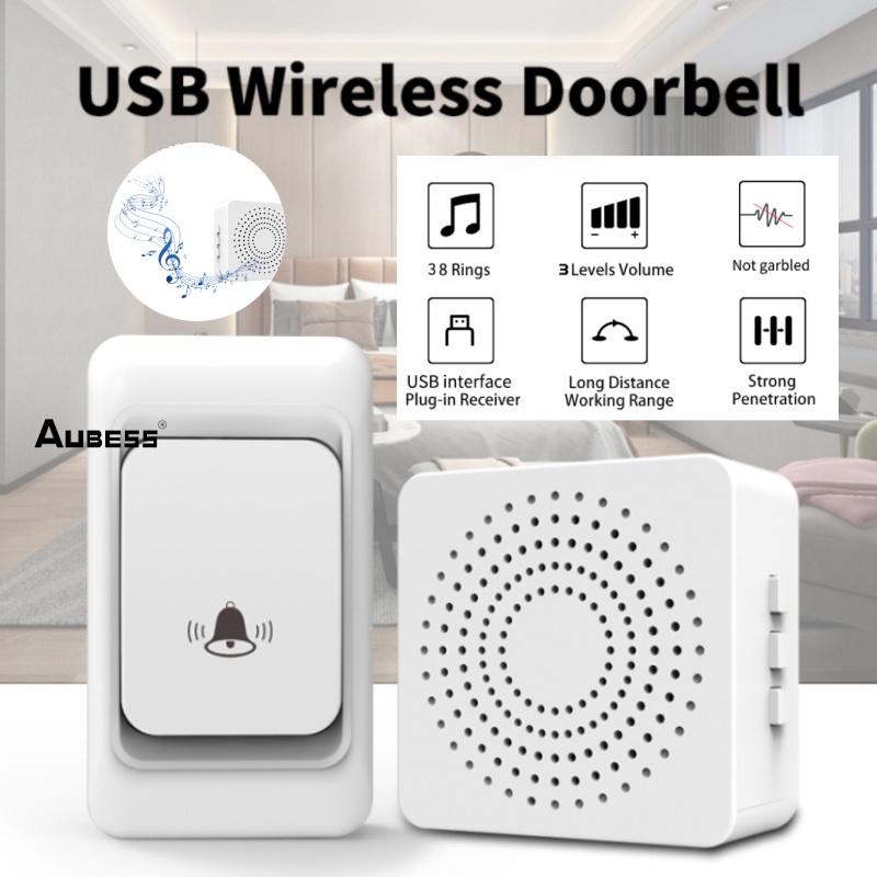 Wireless Smart Doorbell USB powered elderly call reminder Smart Home