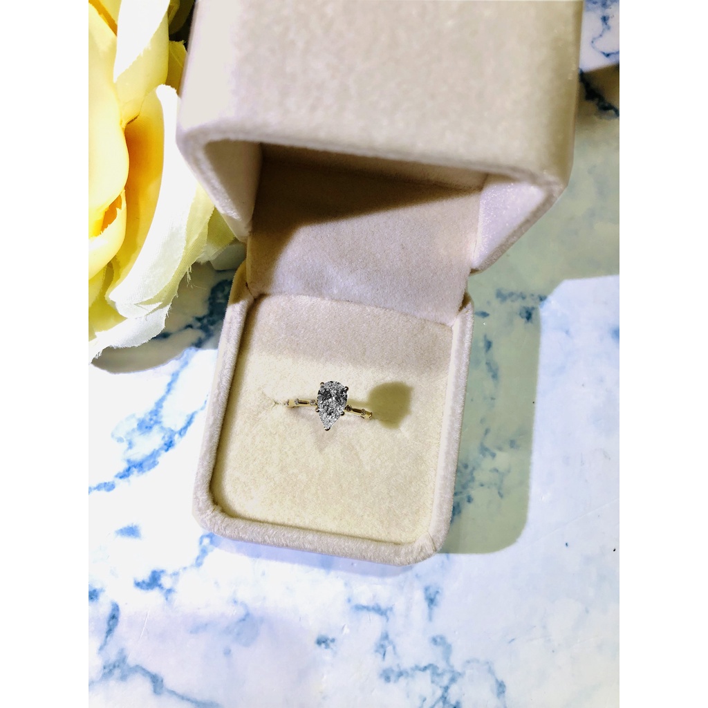 Image of [Singapore Seller] Ring Box for Engagement Ring, Proposal Ring, Diamond Ring with Velvet Texture Design #2