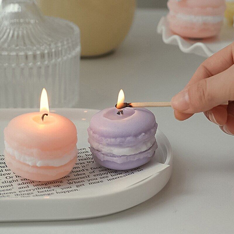 [SG READY STOCK]Sweet and Cute Macarons Scented Candles Simple Ins