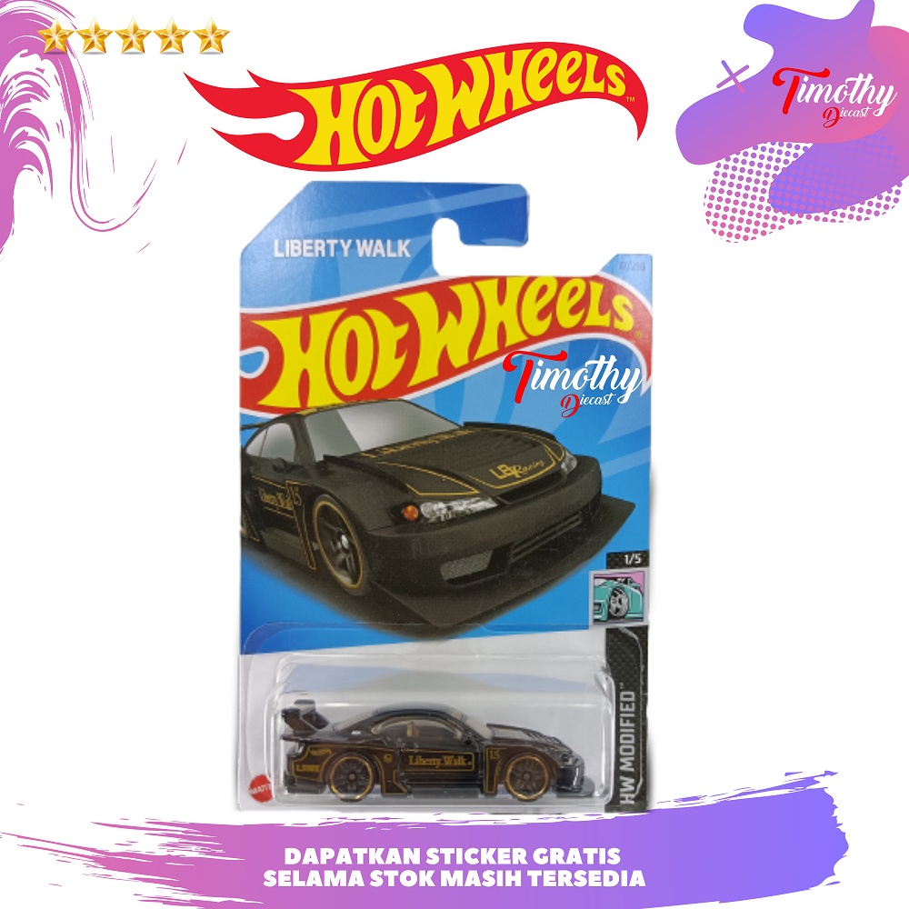 HITAM Hot Wheels LB Super Silhouette Nissan Silvia S15 LBWK Black ...