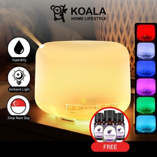 🇸🇬5.25🔥 Koala Home Aromatherapy Humidifier Aroma Diffuser 8 LED Light  Ultrasonic USB Mute 500ML Christmas Gift