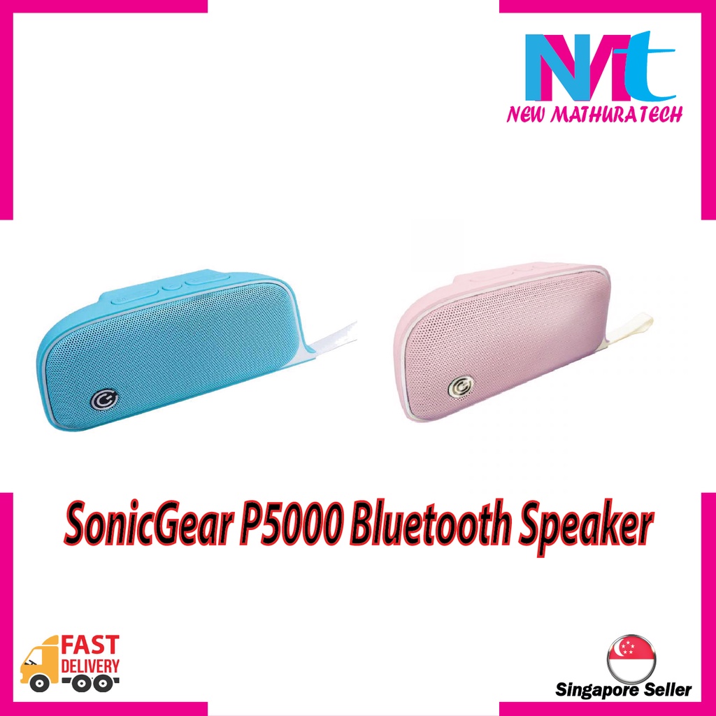 SonicGear P5000 Moby Rechargeable Bluetooth Portable Speaker ...