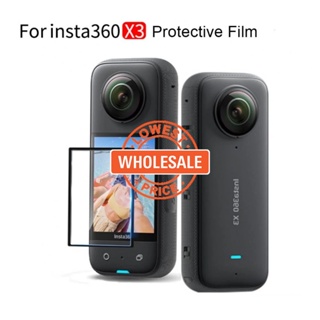[ Wholesale Prices ]Screen Protector Accessories Soft Fiber Tempered Glass Lens Protector Film Cover Screen Protector Film HD Scratchproof Clear for Insta 360 ONE X3