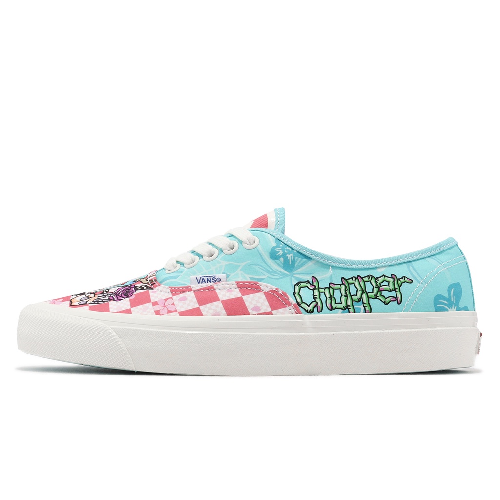 Vans Authentic 44 DX x ONE PIECE Blue Pink Joint Chopper Checkerboard ...
