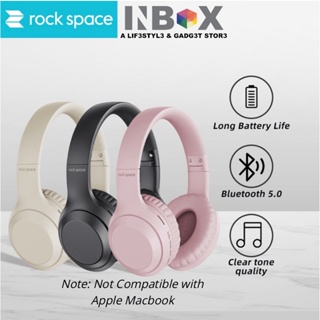 Rock Space[SG] O2 Wireless Headphone Bluetooth Foldable Headset with Built-in Microphone