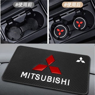 2pcs Car Coaster Water Cup Bottle Holder Anti-slip Pad Mat Silica Gel For Interior Decoration Car Styling Accessories For Mitsubishi Triton Outlander