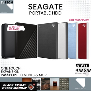 Seagate Portable External Harddisk Hard Disk Drives Multi Colour (Multiple Models Available)