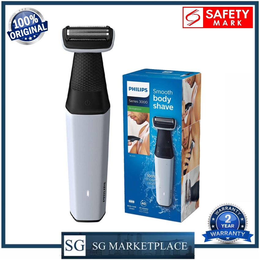 Philips BG3005 BodyGroom Series 3000 Smooth Body Shaver. 2 Years