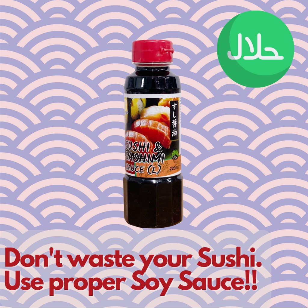 Waten Sushi Sashimi Shoyu Soy Sauce Halal 220ML Shopee Singapore