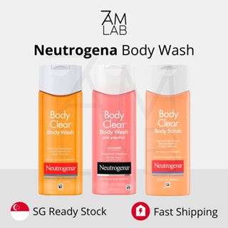 (SG Stock) Neutrogena - Body Clear Body Wash Body Scrub with Salicylic Acid Acne Treatment & Original