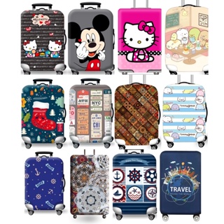 SG SELLER Merry Christmas Sumikko Luggage Thick elastic  Cover Case  Cute Mickey Mouse Hello Kitty Sumikkogurshi travel