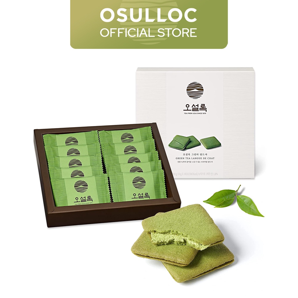 Osulloc Green Tea Langue De Chat 10ea Shopee Singapore