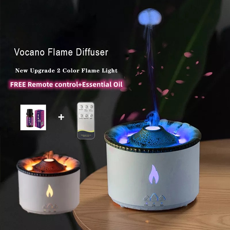 2023 New Volcano Fire Aroma Diffuser Aromatherapy Air Humidifier 2 ...