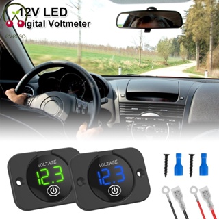 12V LED Car Voltmeter Digital Display Voltage Meter Car Voltage Gauge Meter with Light Touch SwitchSHOPTKC5044
