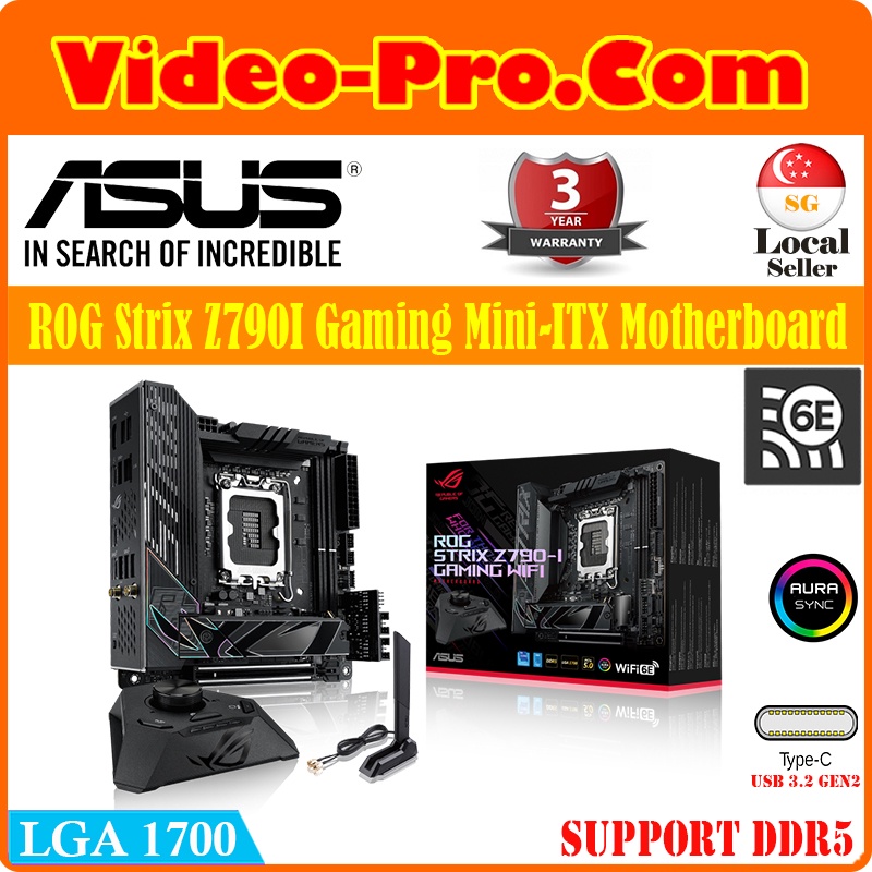 Asus ROG Strix Z790I Gaming Wifi DDR5 LGA 1700 MiniITX Gaming
