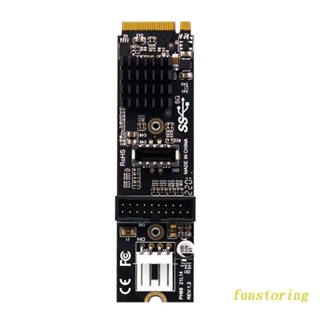 FUN for M.2 PCI-E Adapter to USB 3.1 Front Expansion Card for PCIE 2230-42-60-80 SSD