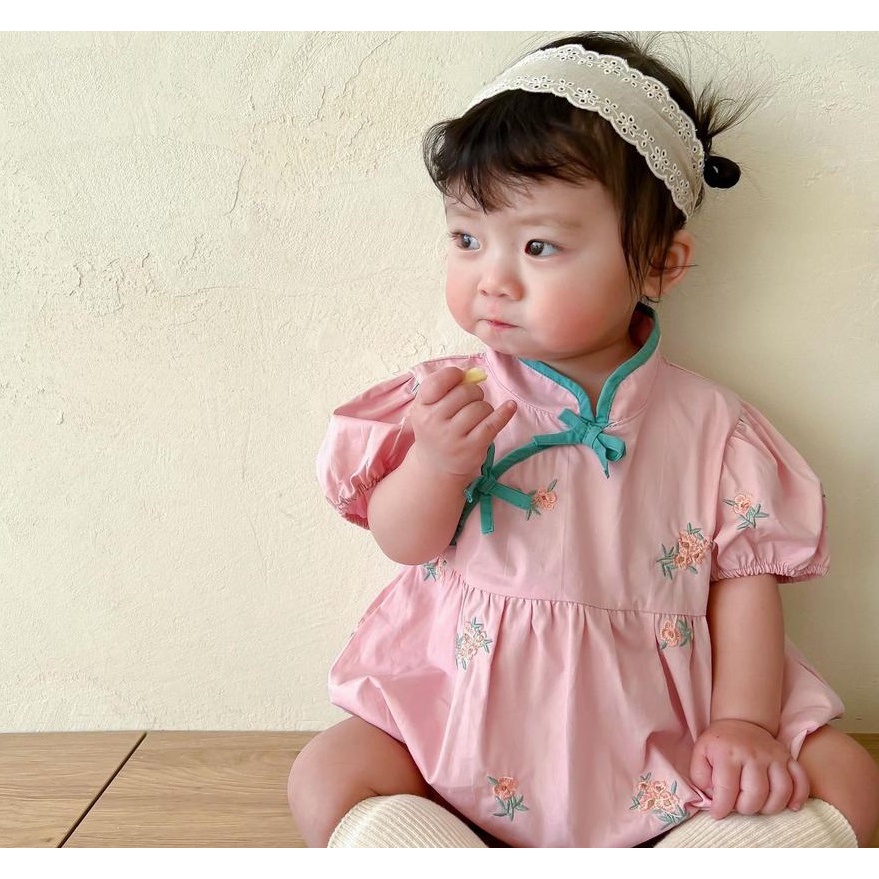 [SG Ready Stock] Baby Girls Traditional Cheongsam Qipao Chinese CNY