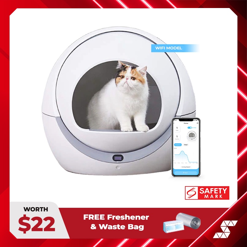 PETREE Automatic Cat Litter Box WIFI Model Gen 1 For All Cats 1