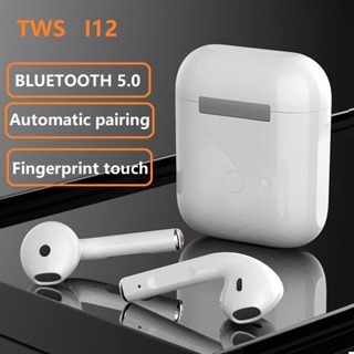 Original I12 Tws Stereo Wireless Bluetooth Earbuds with Charging Case for iPhone Android