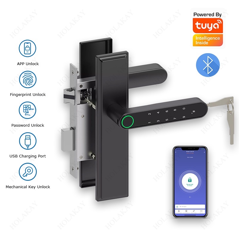 EASY Installation 2022 New Tuya Smart Bluetooth Digital Gate Lock