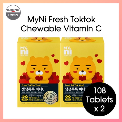 [1+1] Myni Selfcare Fresh TokTok Vita C 108 Tablets / Chewable Vitamin