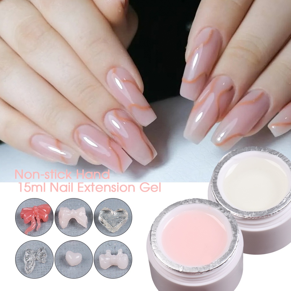 Buy Nail Extension Gel 15ml, Quick Removable, Crystal Gel, Shell Water  Ripple Gel, Extension ｜ Nail Glue-Fordeal | 15ml Non-stick Hand Solid Nail  Extension Gel For Nail Prolong Diy Art Manicure |