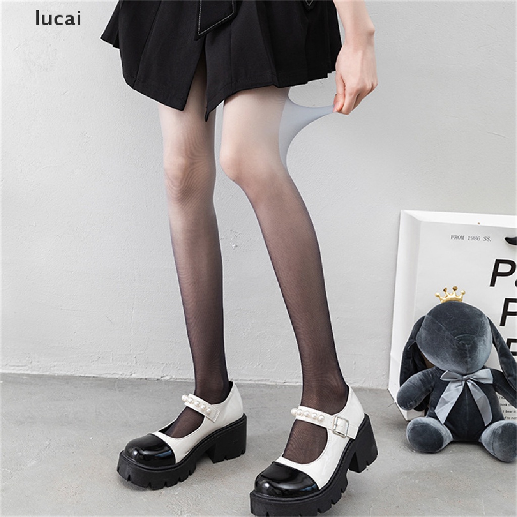 Image of lucai Lolita Gradient Sexy Seamless Stockings Cute Leggings Tights Women Colored Pantyhose lucai #7