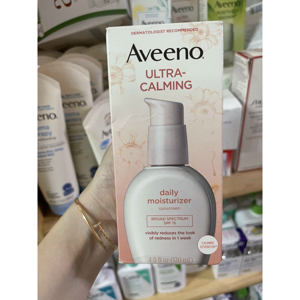 Aveeno Ultra Calming Daily Face Moisturizer Spf 15 120ml Gentle Facial