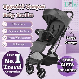 Premium Compact Baby Stroller Kids Travel Pram