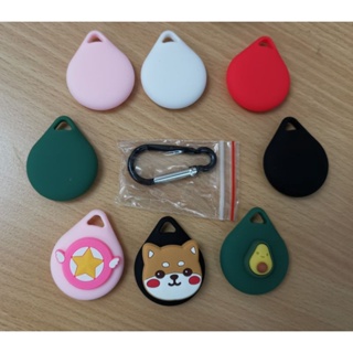 Cute Cartoon AirTag Case with Carabiner Hook, Soft Silicone Material #1