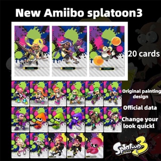 Latest Amiibo Splatoon 3 Characters Costume Props Card Splatoon 1 - 3 Linkage NFC Amiibo Card 17 Pieces Amiibo Props Accessories