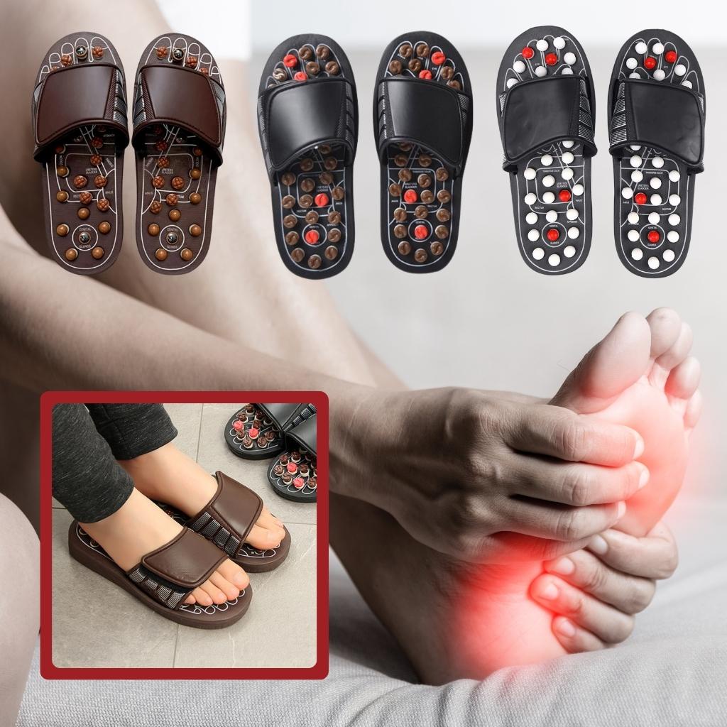 Acupressure Massage Slippers - Acupressure Sandal Massager Therapy For Men & Women, Reflexology Shoes Slippers Acupressure Massager Foot Massaging Reflexology Slippers