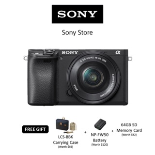 Sony Singapore ILCE- 6400L / A6400 Alpha E-mount Mirrorless Camera with APSC Sensor / w Kit Lens SELP1650